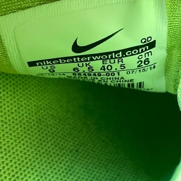 Nike Lunar Elite Sky Hi Sneakerboot Black/black-volt Rare Sold Out Hard to find - Picture 6 of 11